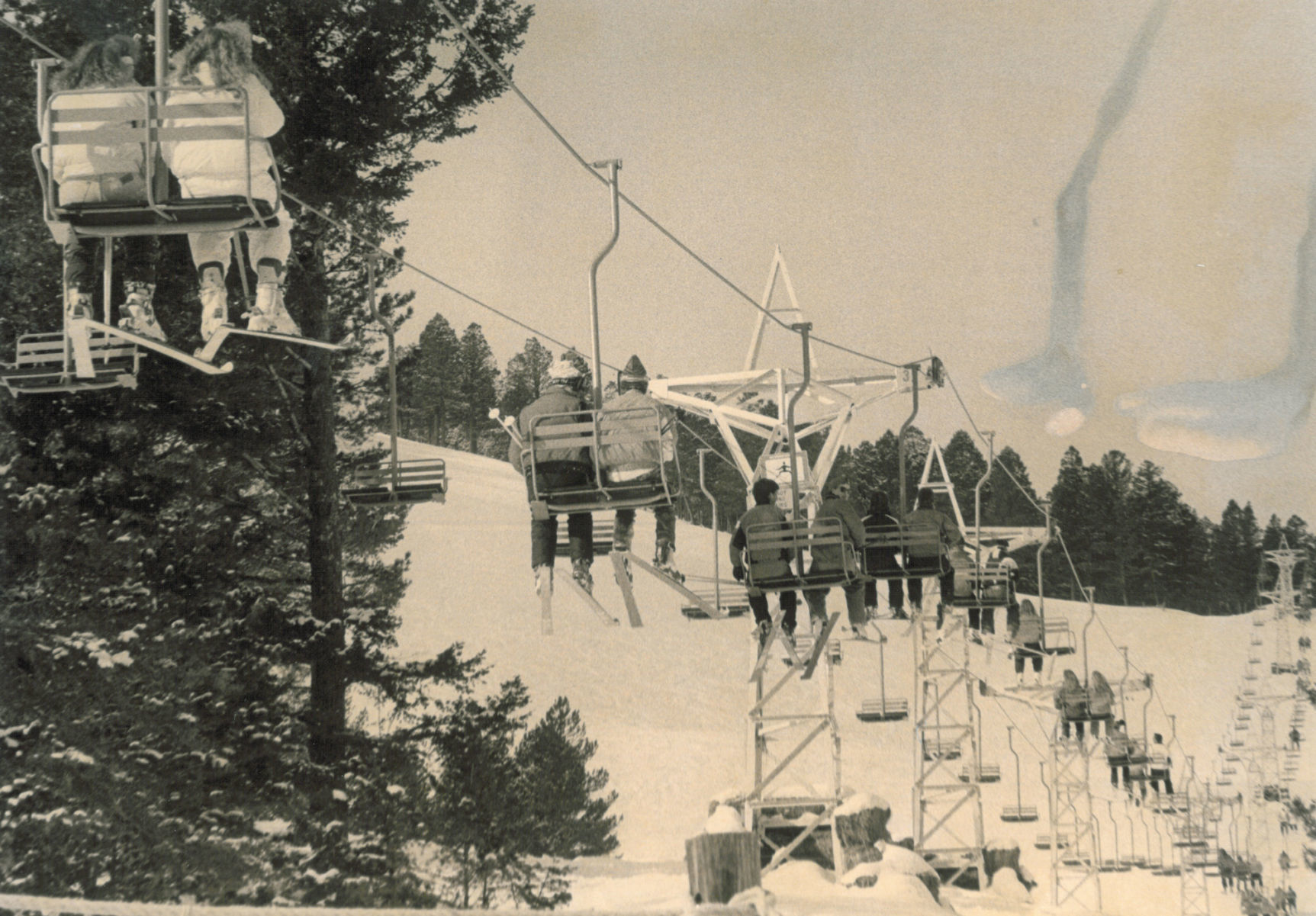 Riding the lift